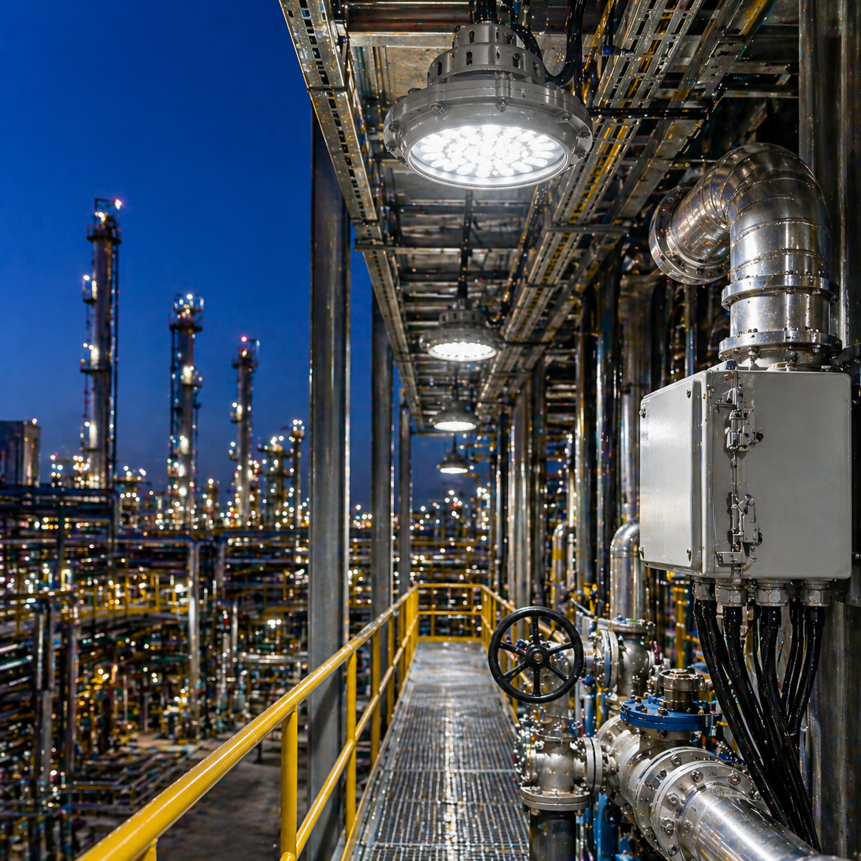 explosion-proof-led-lighting-oil-gas-processing-facility